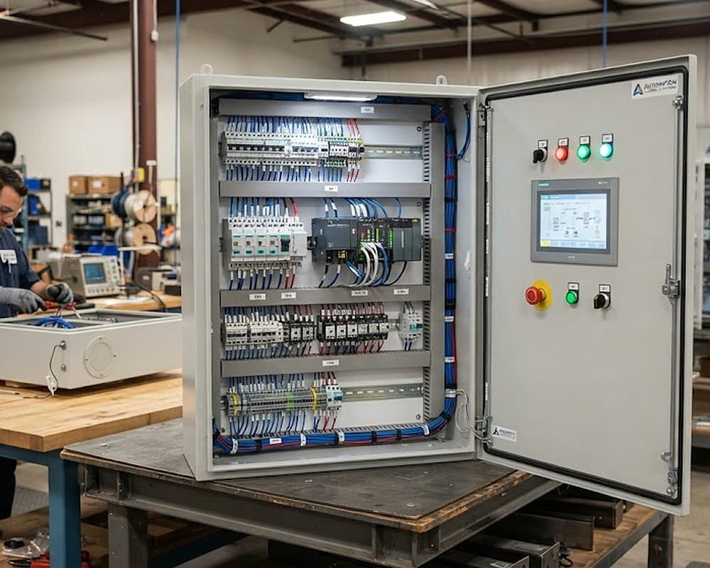 Control panel box fabrication at J.K. Fabricaters