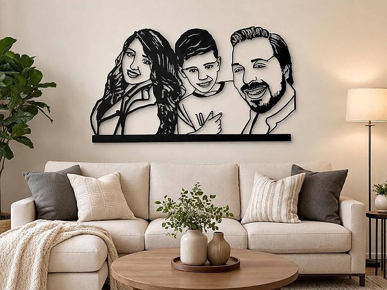 Personalized metal wall decor at J.K. Fabricaters